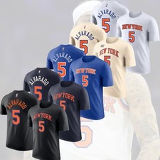 HOT NEWS - Jose Alvarado #5 New York Kn!cks 2026 Player Name & Number Fan Look
