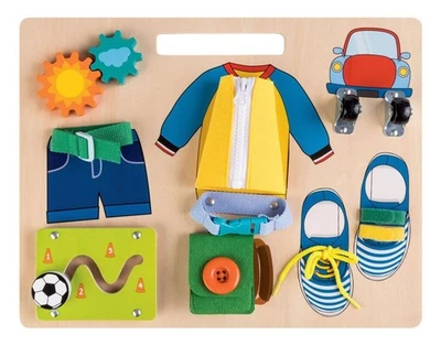 PLAYTIVE(OWIM GMBH & CO. KG) PLAYTIVE® Holzspielzeug Aktivitäts-Brett Jungen Motorik Sensorik Formen