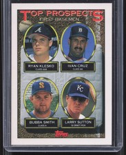 1993 Topps #423 Ryan Klesko / Ivan Cruz / Bubba Smith / Larry Sutton