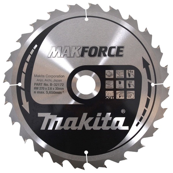 Makita Makforce SäGeblatt 270X30X24Z - B-32172-image