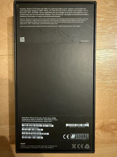 iPhone 12 pro max 256gb Pacific Blue Unlocked - Photo 4/12