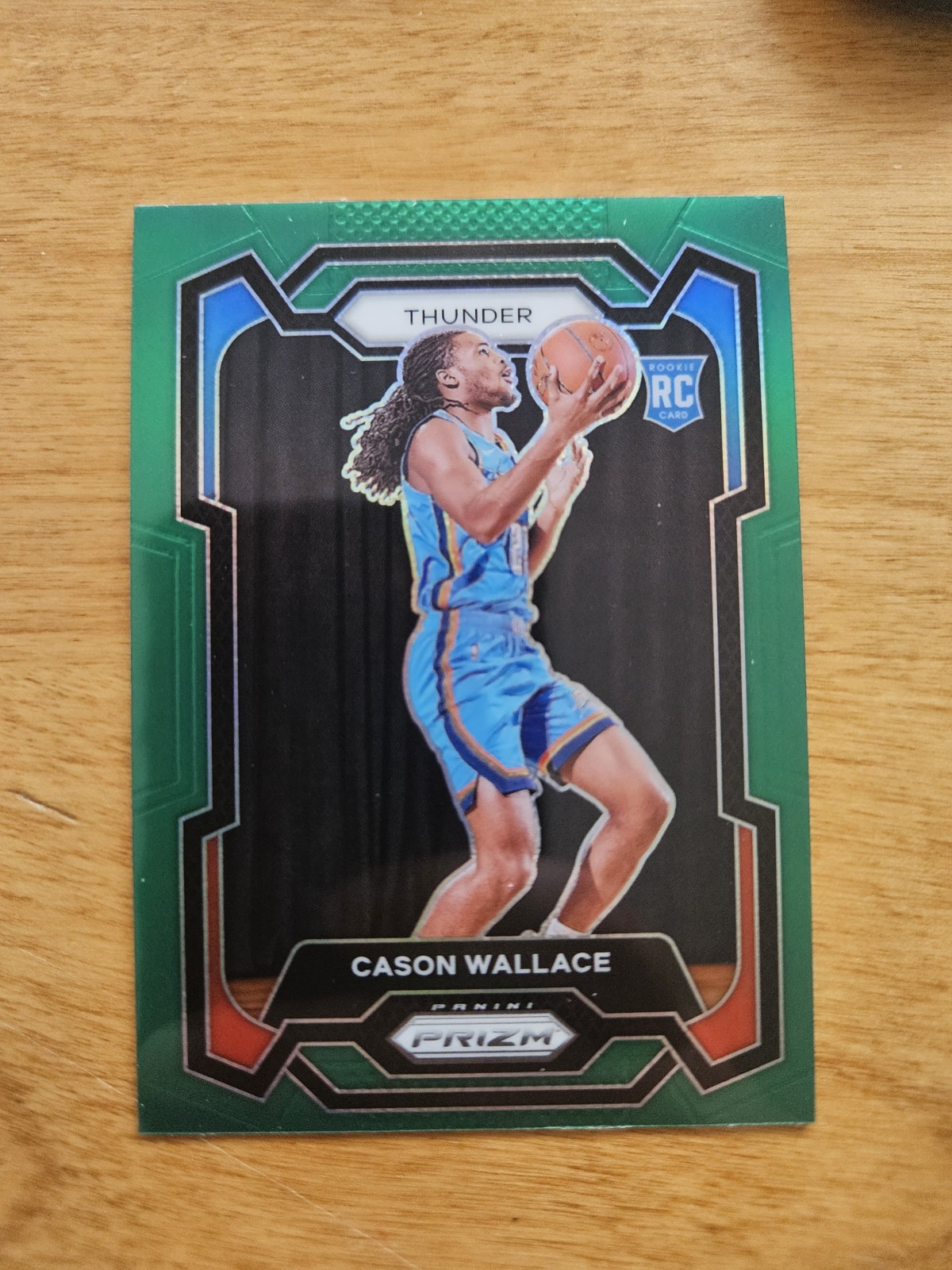 2023-24 Panini Prizm Cason Wallace Green Prizm Rookie RC #139 Thunder
