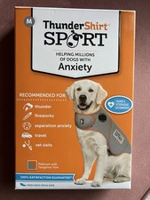 NEW - ThunderShirt SPORT Gray Sport Dog Anxiety Jacket Platinum - MEDIUM