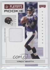 2007 Playoff NFL Playoffs Rookie Red Materials 19/100 Troy Smith #133 0a1