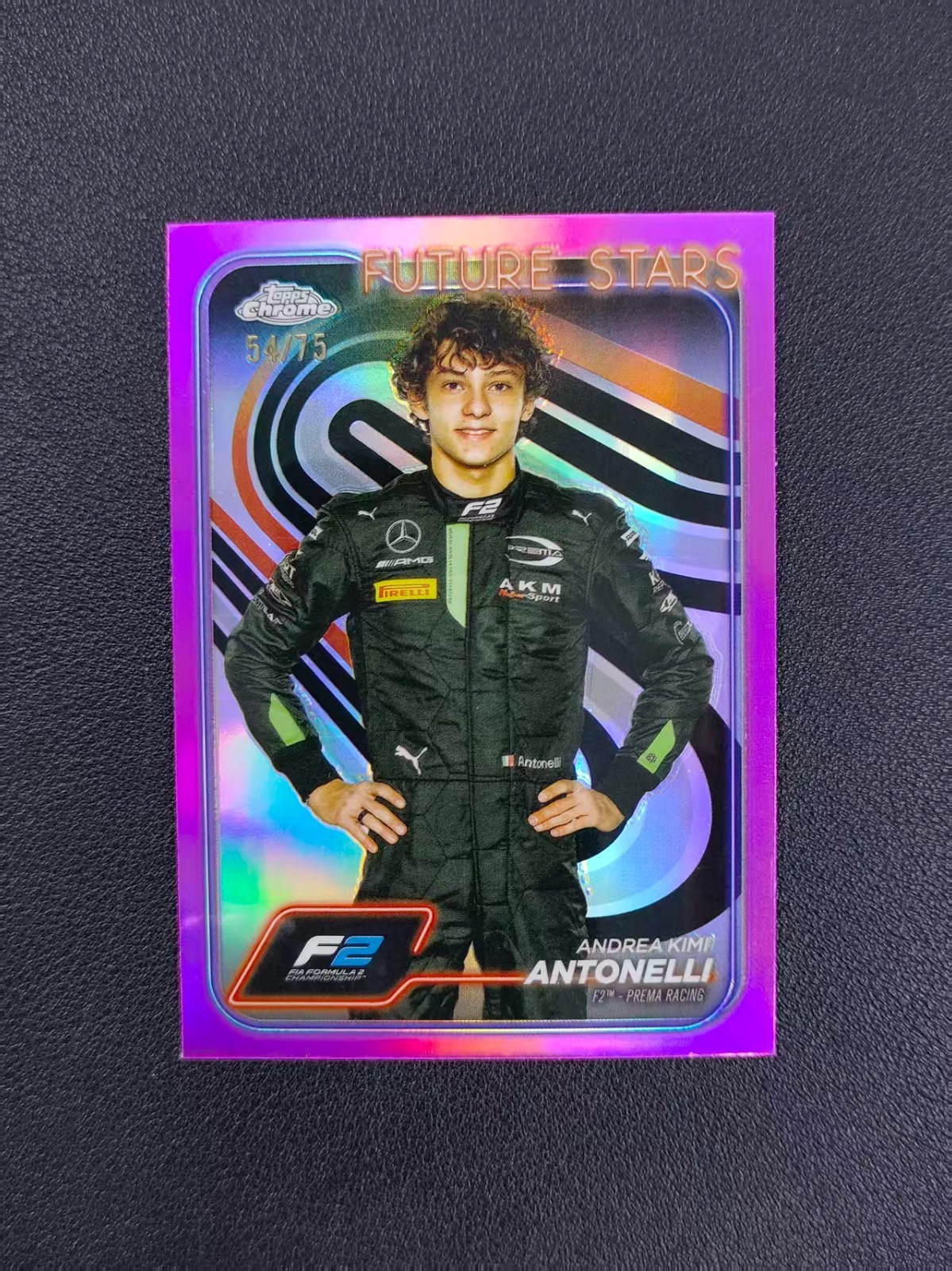 2024 Topps Chrome Formula 1 F1 Kimi Antonelli Pink 54/75#22 MAH