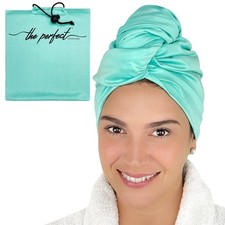 Microfiber Hair Towel Wrap for Women   Large Fast Drying Hair Towel with Pate...