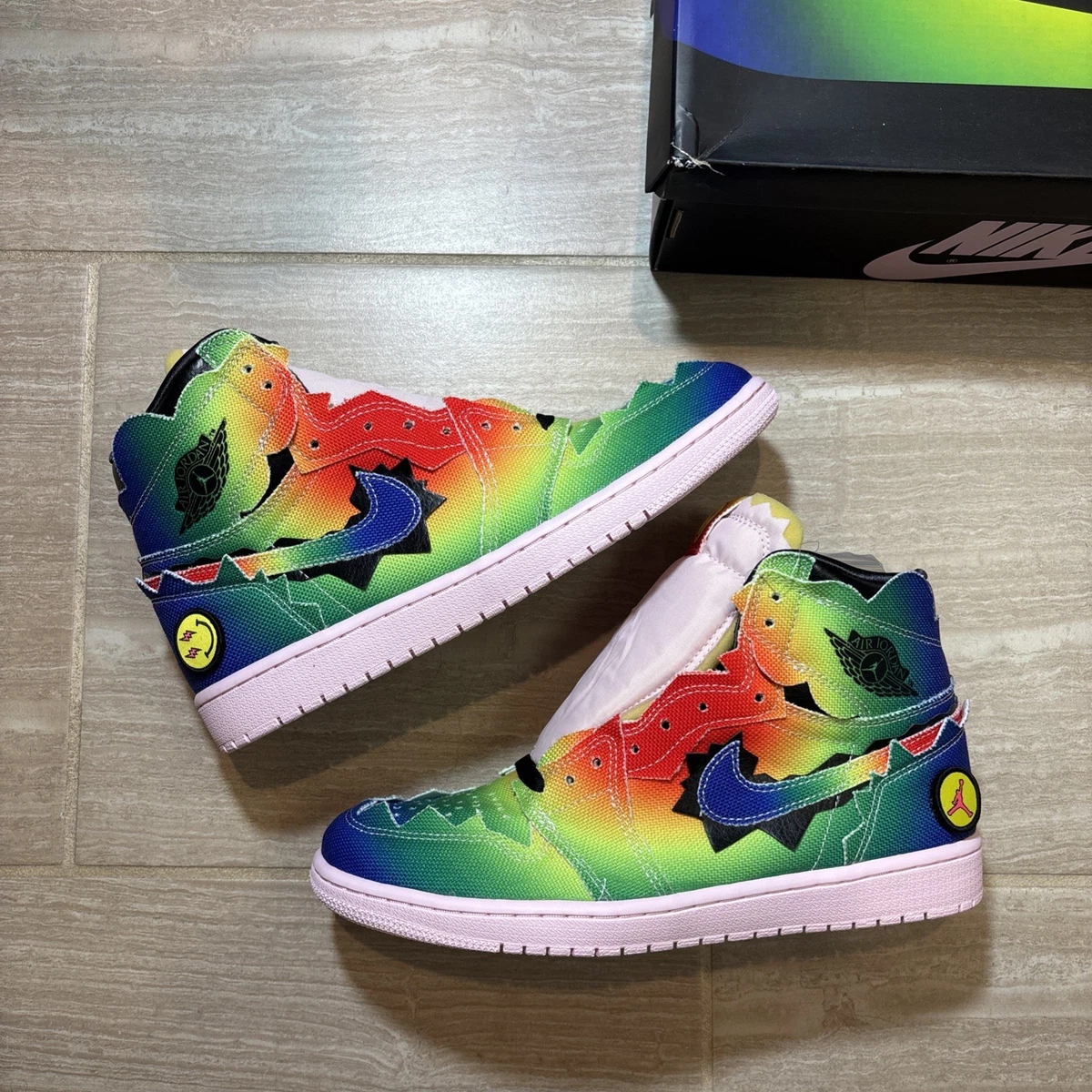Jordan 1 Retro OG High x J Balvin Tie Dye for Sale - Authenticity