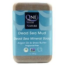 One With Nature Dead Sea Mineral Soap Dead Sea Mud - Fragrance Free 7 oz