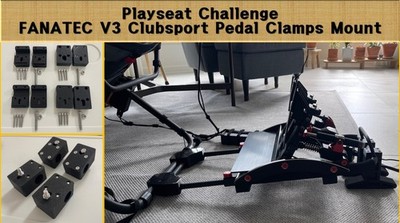 Playseat Challenge FANATEC ClupSports CSP V3 Pedal Klemmhalterung