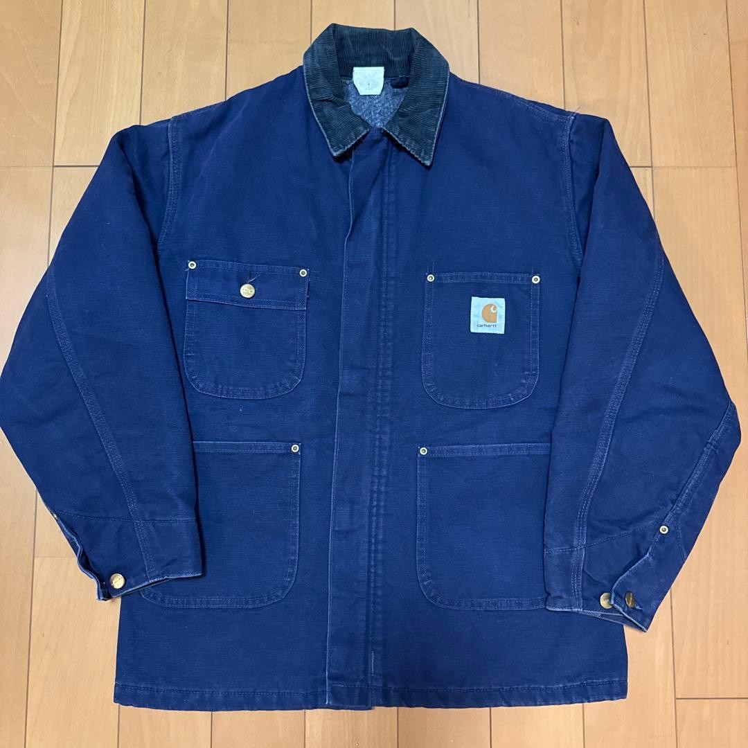 Carhartt Chore Coat Navy Star Tag 80S Zip Stussy Original No.ch592 thumbnail 2