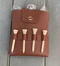 Covered Stainless Steel Golf Flask - BRAND NEW!