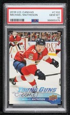 2016 Upper Deck UD Canvas Young Guns Michael Matheson #C102 PSA 10 GEM MT 08es