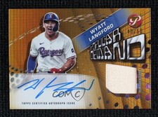 2025 Topps Pristine Gold Refractor 40/50 Wyatt Langford #PPDAR-WL Auto 1az7