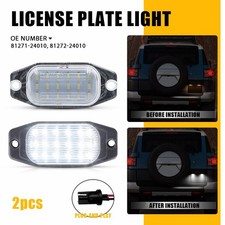 Bright White Led License Plate Light Tag Lamp Pair For 07-14 Toyota Fj Cruiser Bright White Led License Plate Light Tag Lamp Pair For 07-14 Toyota Fj Cruiser