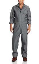 NWT DICKIES Herringbone Railroad Jumpsuit Coveralls Mens 2XL Regular Long Sleeve