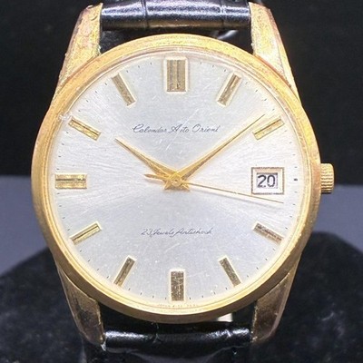 Orient T25724R Auto Watch 23 Jewels 37mm Gold Vintage Showa 1960s