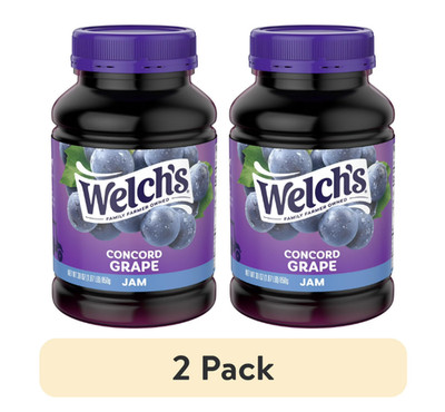 (2 pack) Welch's Concord Grape Jam, 30 oz Jar...