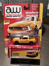 Auto World Modern Muscle 2012 Ford Mustang Boss 302 Yellow Blaze V 