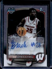 2025-26 Bowman John Blackwell Chrome Auto Autograph 1st Prospect #CPA-JB Badgers