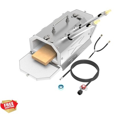 2 Burner Gas Propane Forge Double Doors,Portable Equipment,Knife MakingStainl...