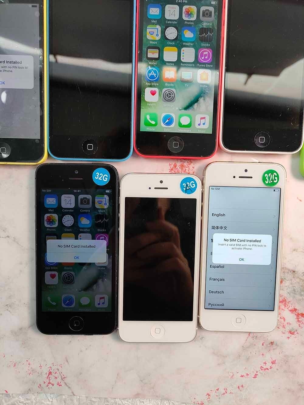 Apple iPhone 5C 5S 5 6 6S  8GB 16GB 32GB 64GB Unlocked Mobilephone, Tested S+
