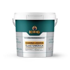 KING Guaina Liquida Elastica, Resistente per Impermeabilizzazione (INCOLORE-1Lt)