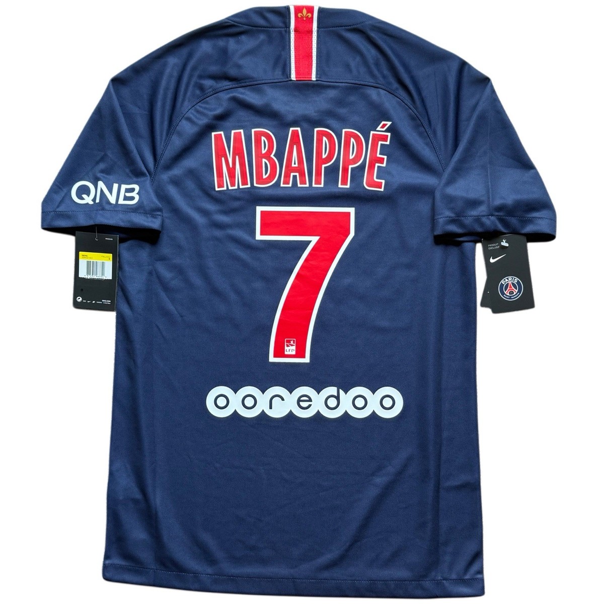 2018/19 PSG Home Jersey #7 Mbappe Small Nike Paris Saint Germain