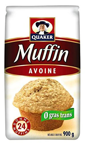 Quaker Muffin Mix Oatmeal 900g/31.7 oz., Makes 24 muffins