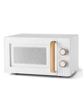 George Home 700w White Scandi Manual Microwave GMM201WW-21