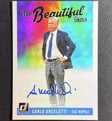 2018-19 Panini Donruss - The Beautiful Game Autographs Carlo Ancelotti #BG-CA 