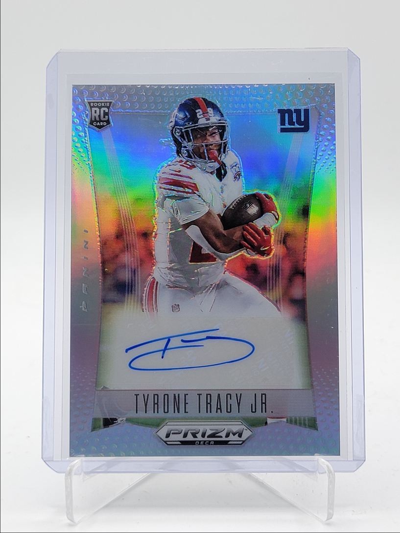 TYRONE TRACY JR. 2024 PANINI PRIZM DECA ROOKIE AUTOGRAPH SILVER RC AUTO Q0398