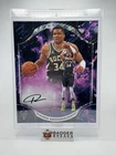 GIANNIS ANTETOKOUNMPO FANATICS UNDER WRAPS EMANATE VIOLET FIRE AUTO 1/1 BUCKS JM