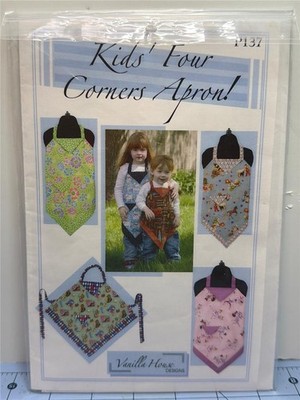 VANILLA HOUSE DESIGNS Sewing Pattern - KID's FOUR CORNERS APRON P-137