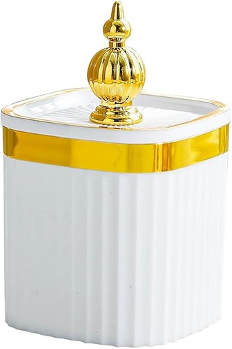 Delicate Transparent Jar, Plastic Food Storage Containers with Lids, Airtight...