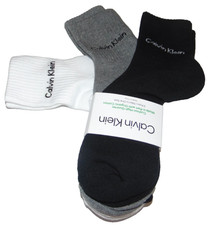  3 NWT Men's CALVIN KLEIN Cushion High Crew Socks One Size Nice FS 