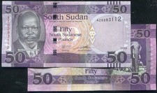 South SUDAN   P14    50 POUND, 2019 UNC