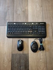 Microsoft WIRELESS Keyboard 1000  Optical Mouse Combo Pack 1356 -Black