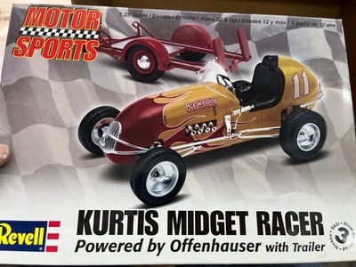 Revell 85-4267 Offenhauser Kurtis Midget w/trailer  Car Model KIT 1/25 McM Niob