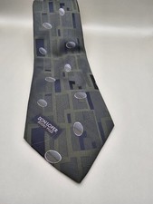 DON LOPER Silk Tie Men's Vintage Geometric Abstract USA Made Classic