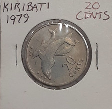 1979 Kiribati 20 Cents Copper-Nickel Coin-KM#5  UNC w/Toning
