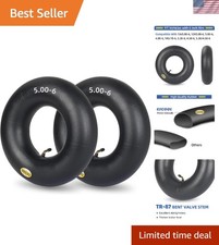 Multi-Vehicle Heavy-Duty Inner Tubes 2-Pack for 13x5.00-6 Tires  Easy Install