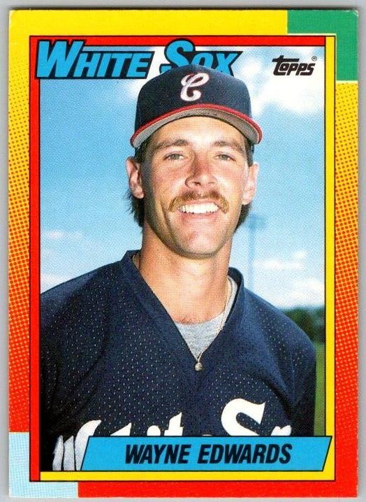 1990 Topps Traded #27T Wayne Edwards Gray Card Stock (Pack Version)