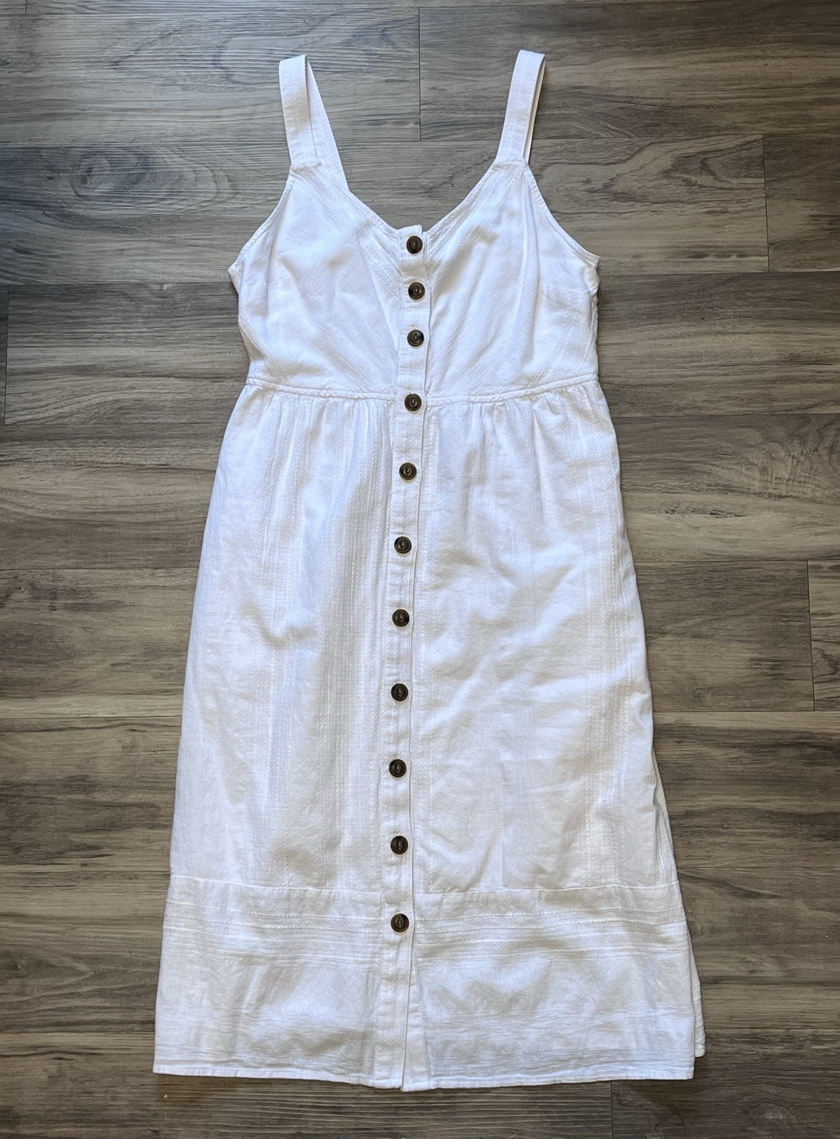 Universal Thread Women’s White Button Front Midi … - image 3