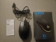 Logitech G203 LIGHTSYNC RGB Wired Gaming Mouse - Black