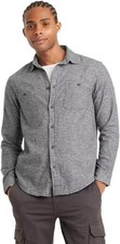 Goodfellow  Co Men's Midweight Flannel Long Sleeve Button-Down Shirt size : L
