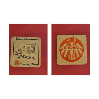 Binding Stiefel Brauerei Bierdeckel Bier