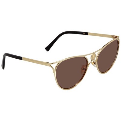 Versace Dark Brown Butterfly Ladies Sunglasses VE2237 125273 57 VE2237 125273 57