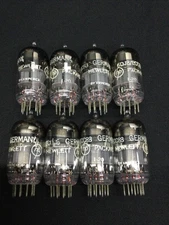 LOT Of (8) HP by AMPEREX 6DJ8 ECC88 Vintage Audio VACUUM TUBES Tested A.9021