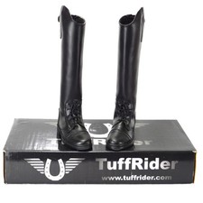 TuffRider Children s Starter Back-Zip Field Boots Black Size 1 Reg/Wide 3047