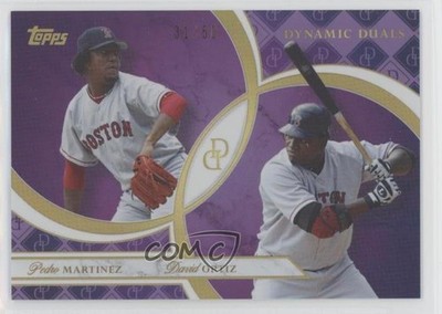 2024 Topps Dynamic Duals Amethyst Foil 31/50 Pedro Martinez David Ortiz HOF 04br
